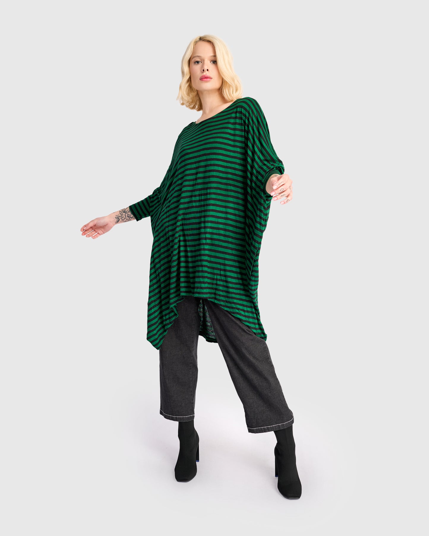 טוניקה לארג'ית פסים