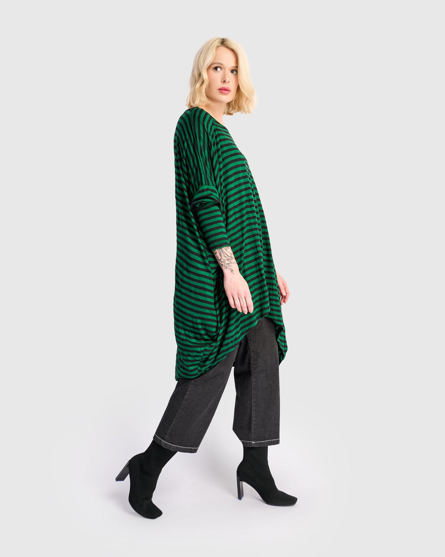 טוניקה לארג'ית פסים