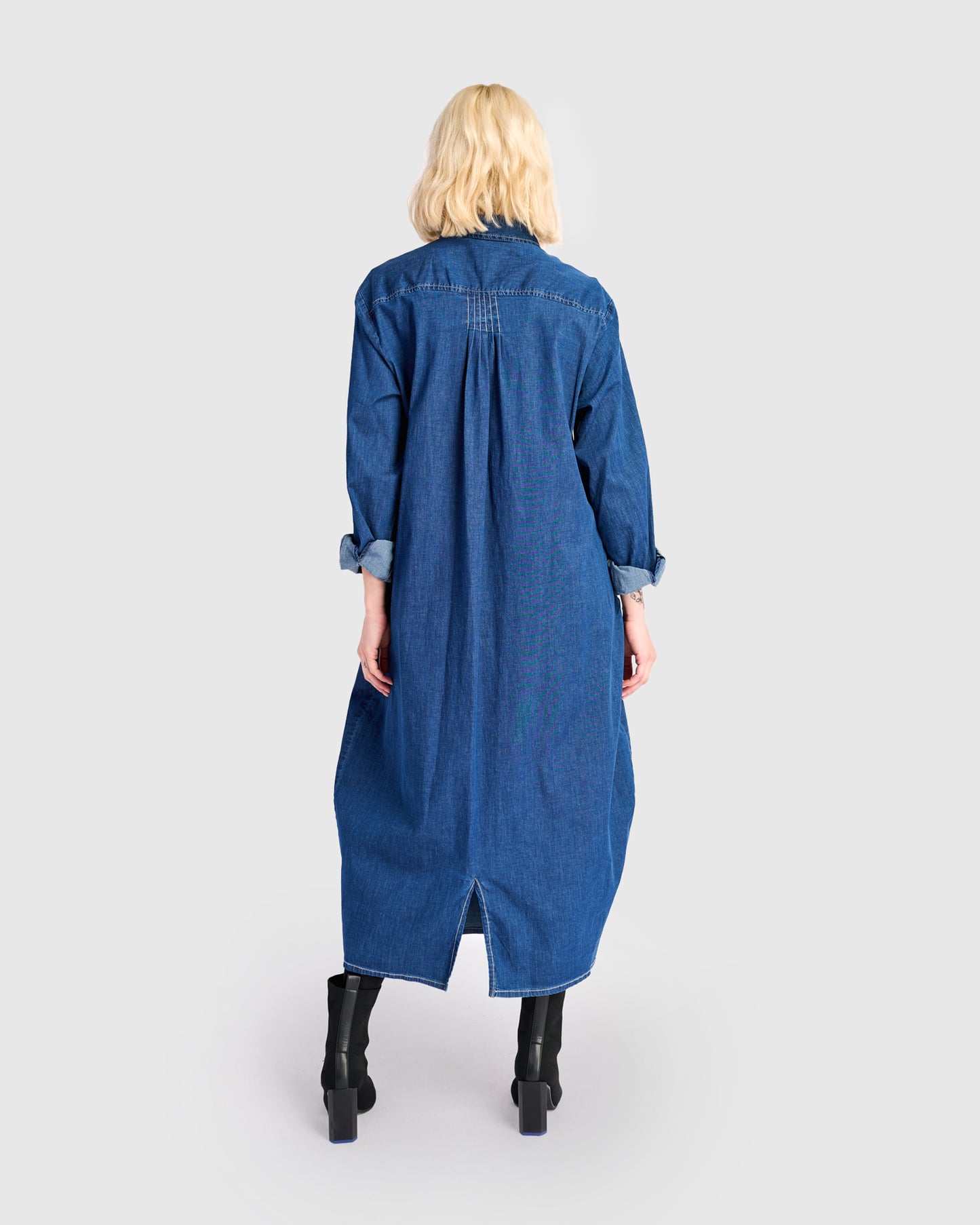 שמלה יוסף ג'ינס כחולה