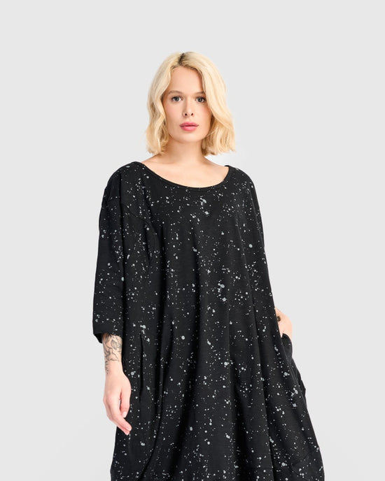 שמלה פריז כתמים