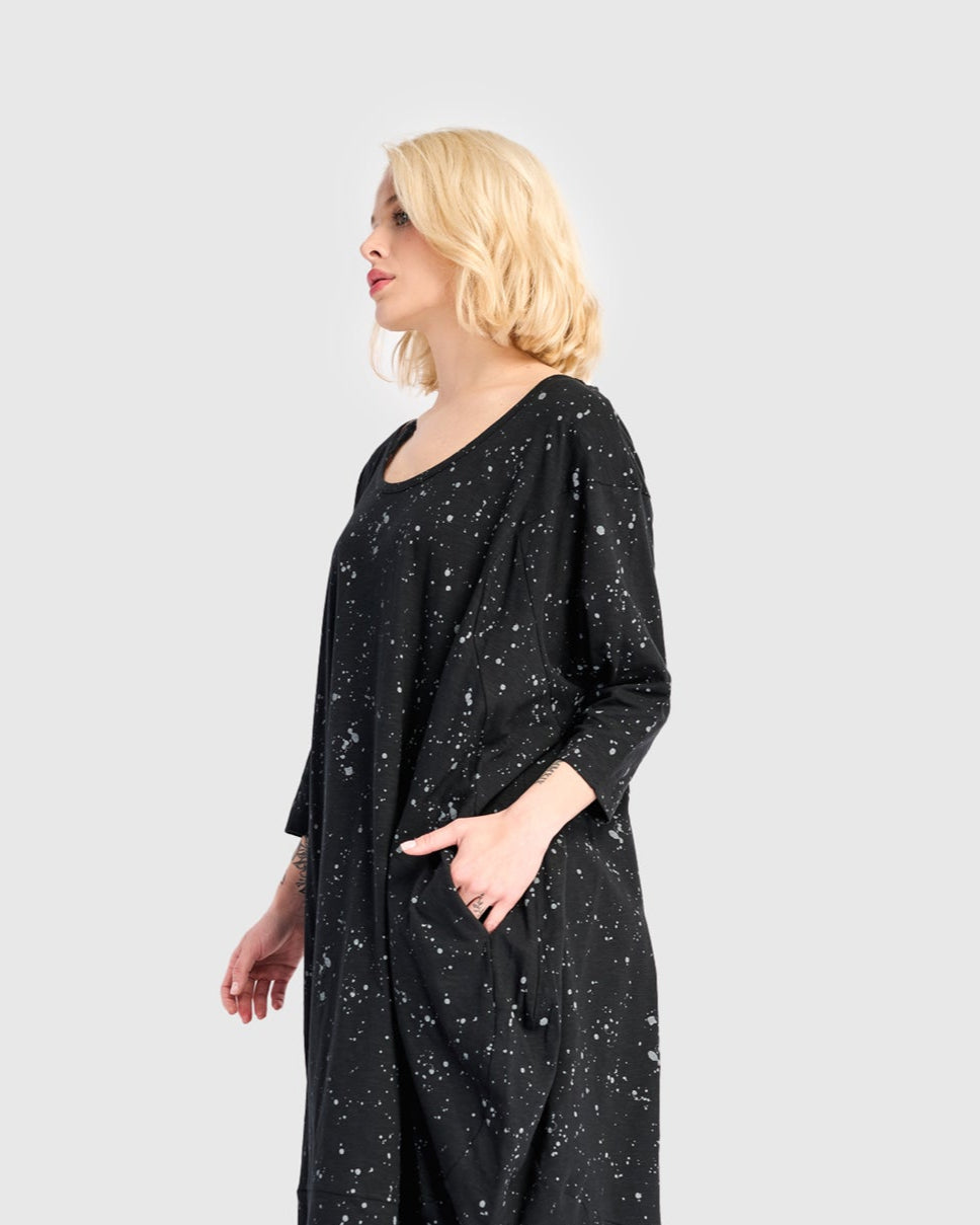 שמלה פריז כתמים