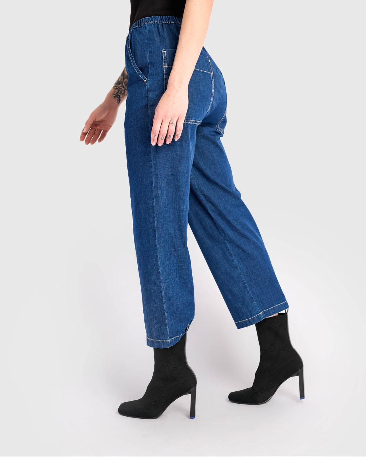 מכנסי בסטי ג'ינס כחול