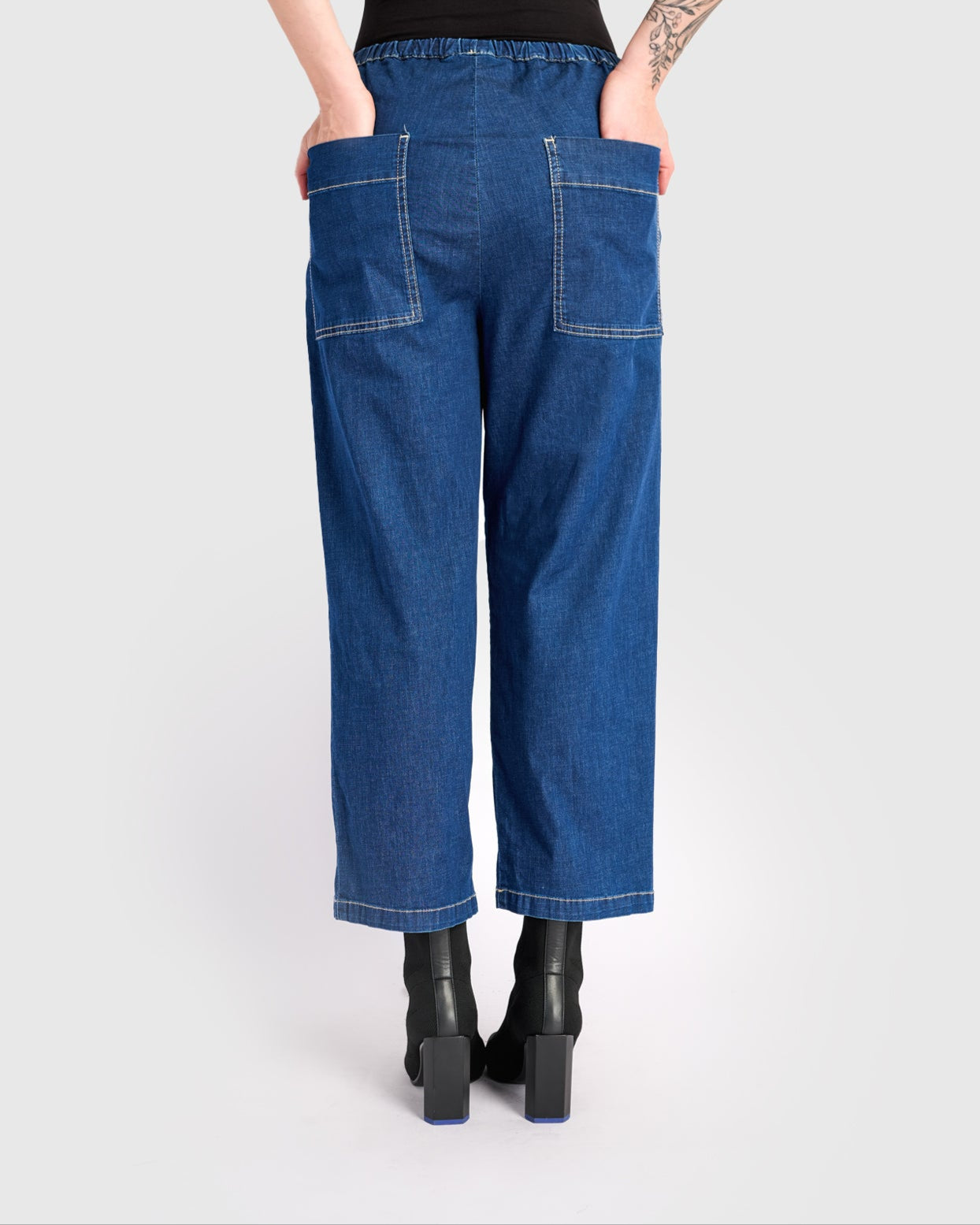 מכנסי בסטי ג'ינס כחול