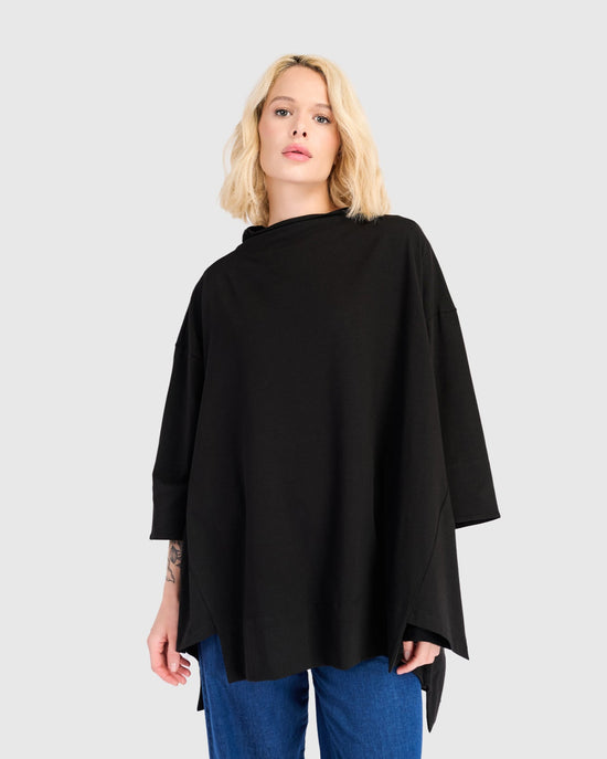 טוניקה פורצת גולף שחור מודל