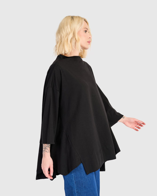 טוניקה פורצת גולף שחור מודל