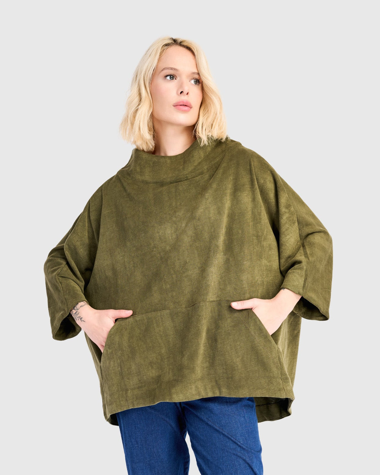 סווטשירט קייצי ירוק