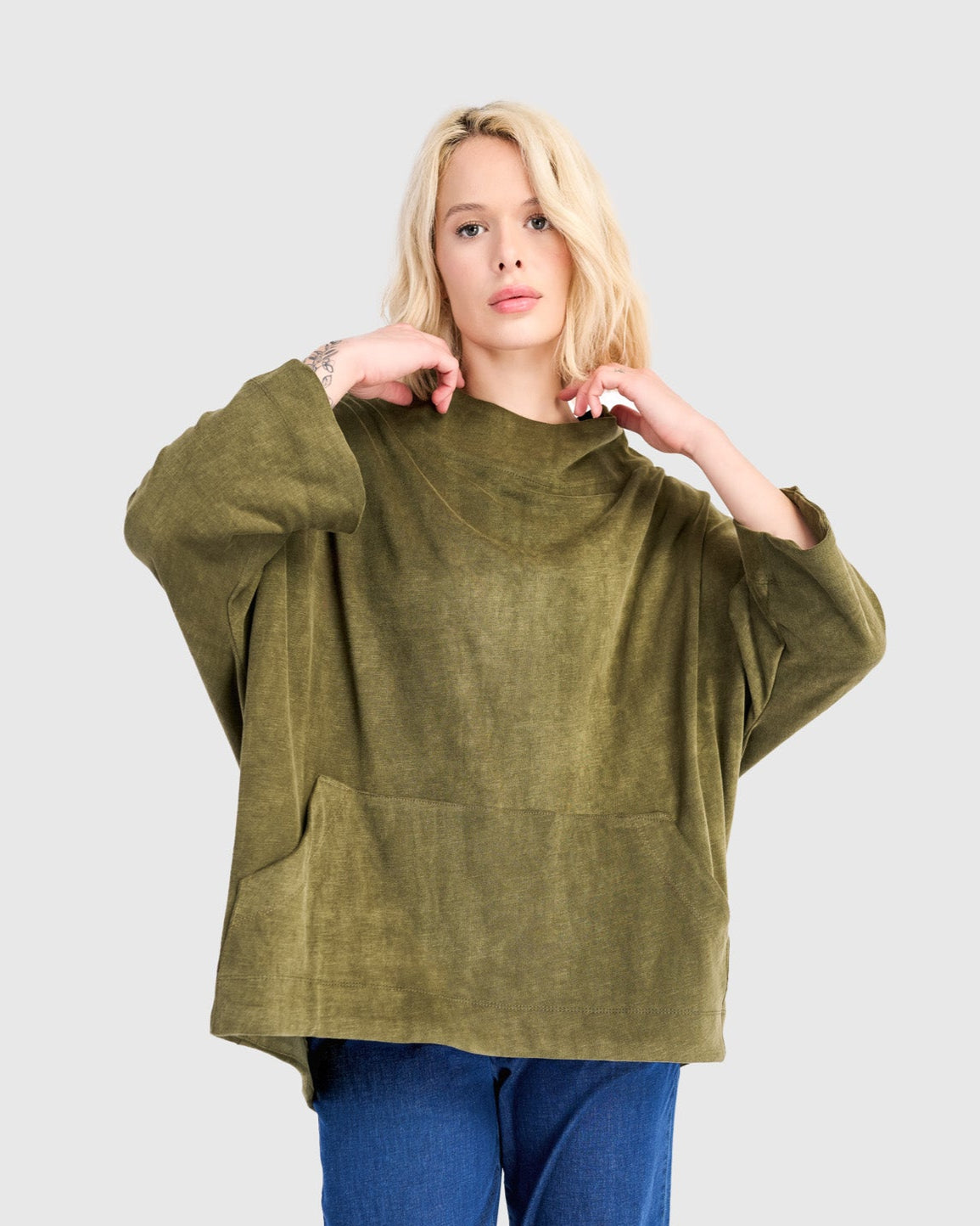 סווטשירט קייצי ירוק