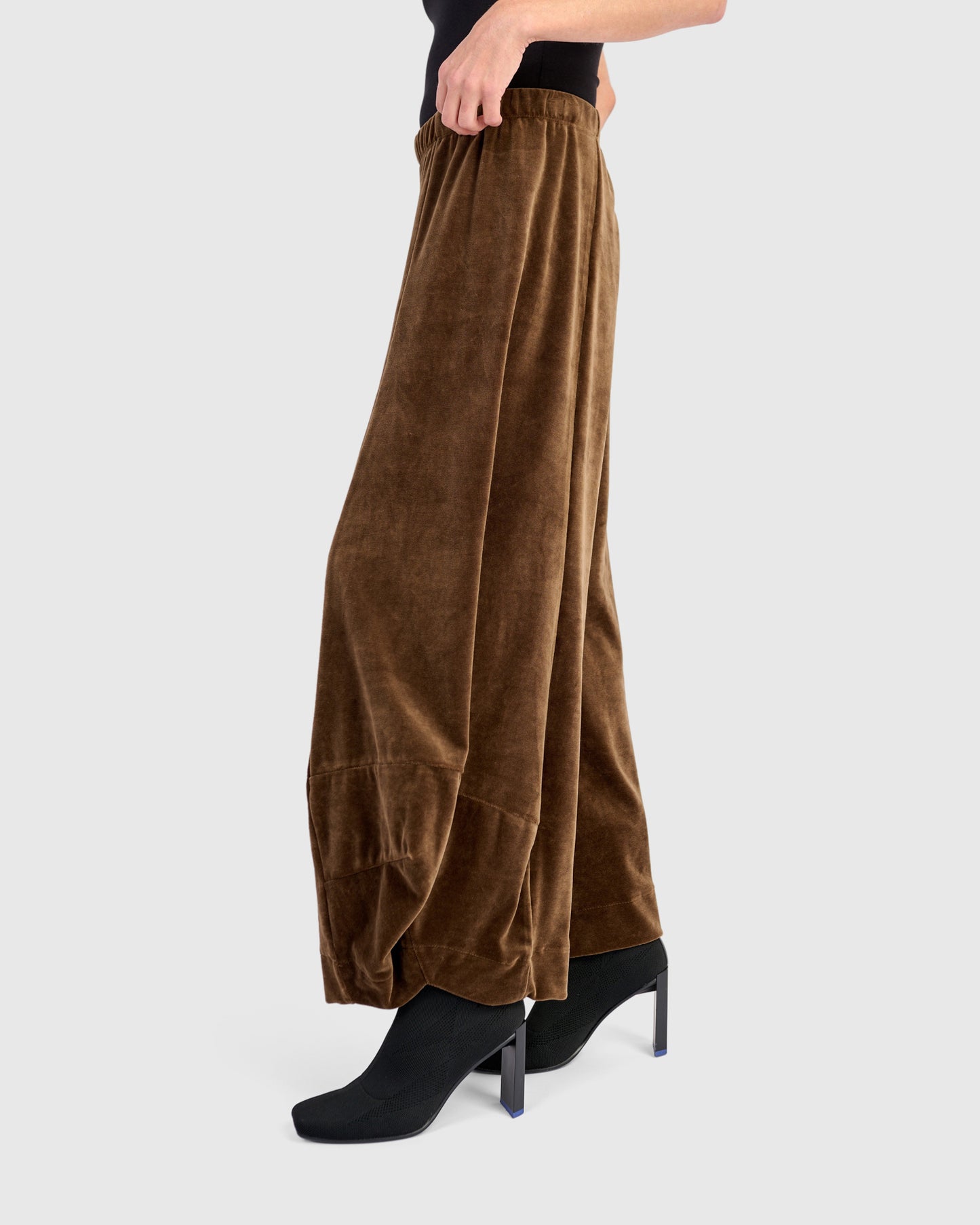 מכנסי פונטו קטיפה חאקי