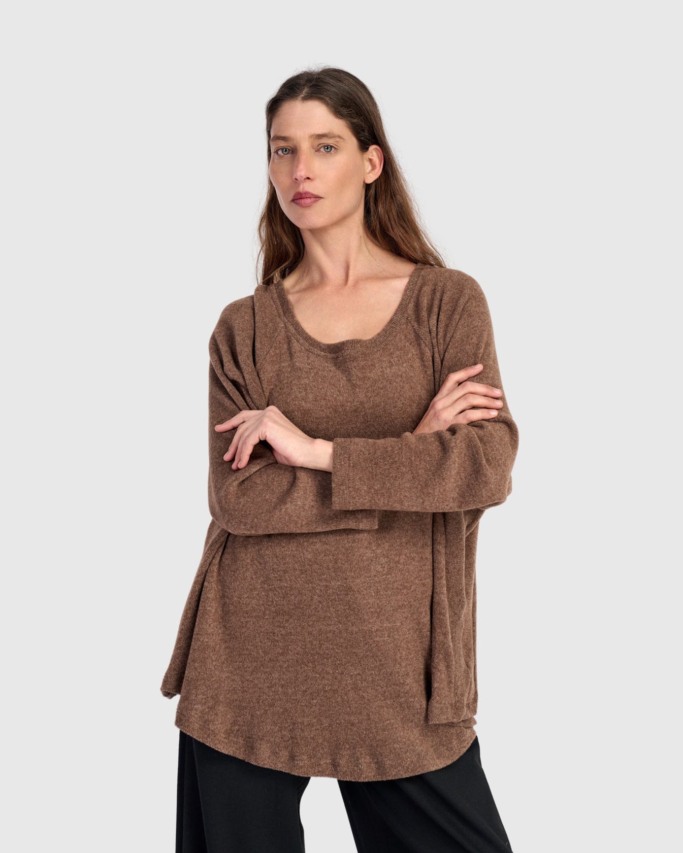 טוניקה חסידה חורפית חומה