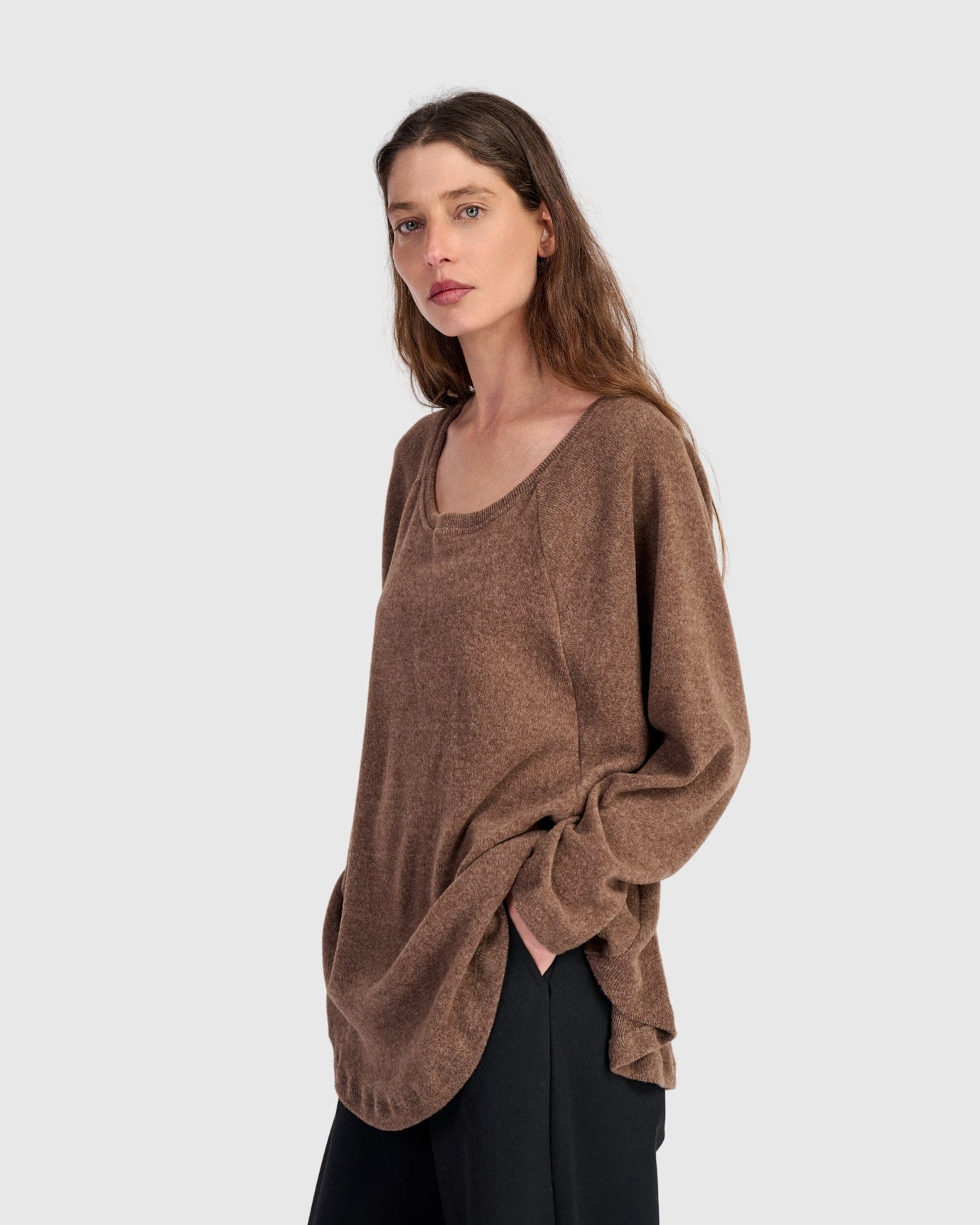 טוניקה חסידה חורפית חומה