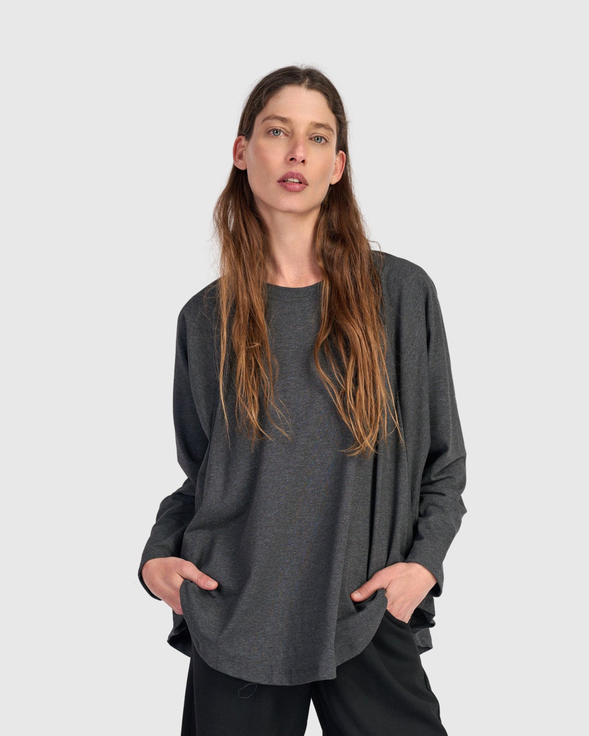 טוניקה חסידה חורפית אפורה