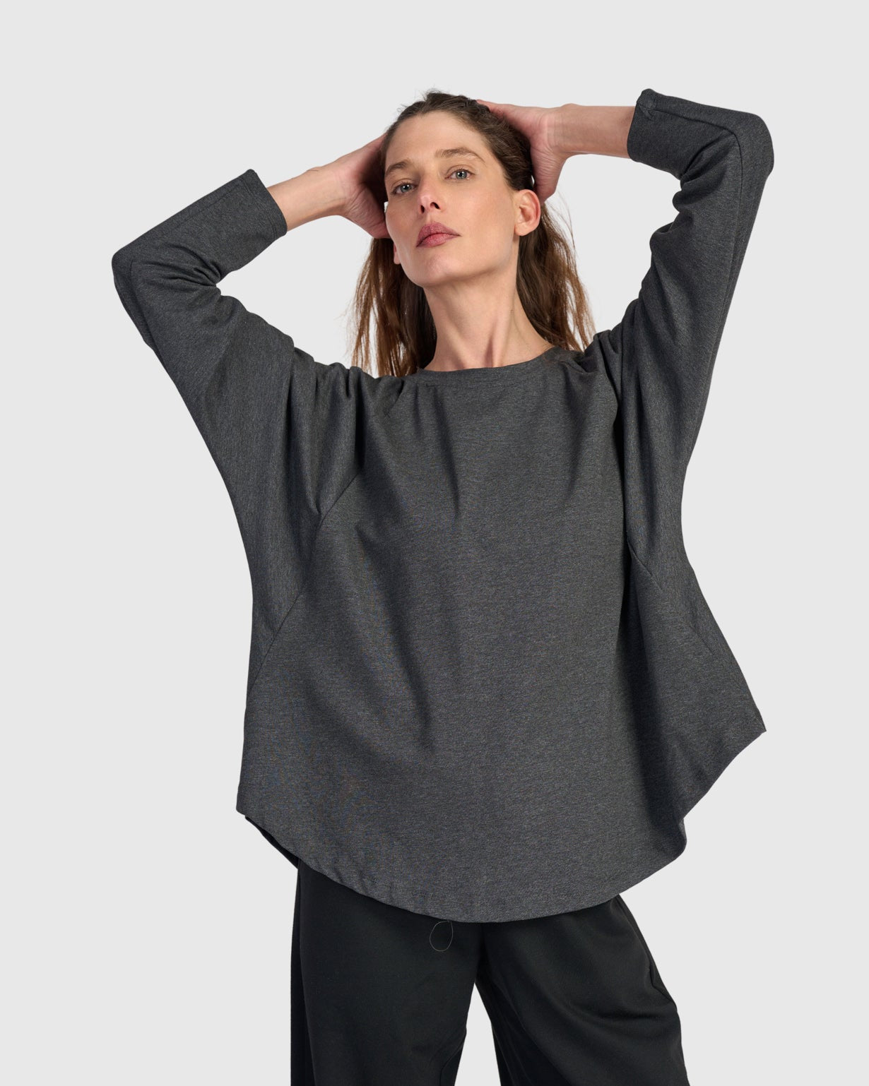 טוניקה חסידה חורפית אפורה