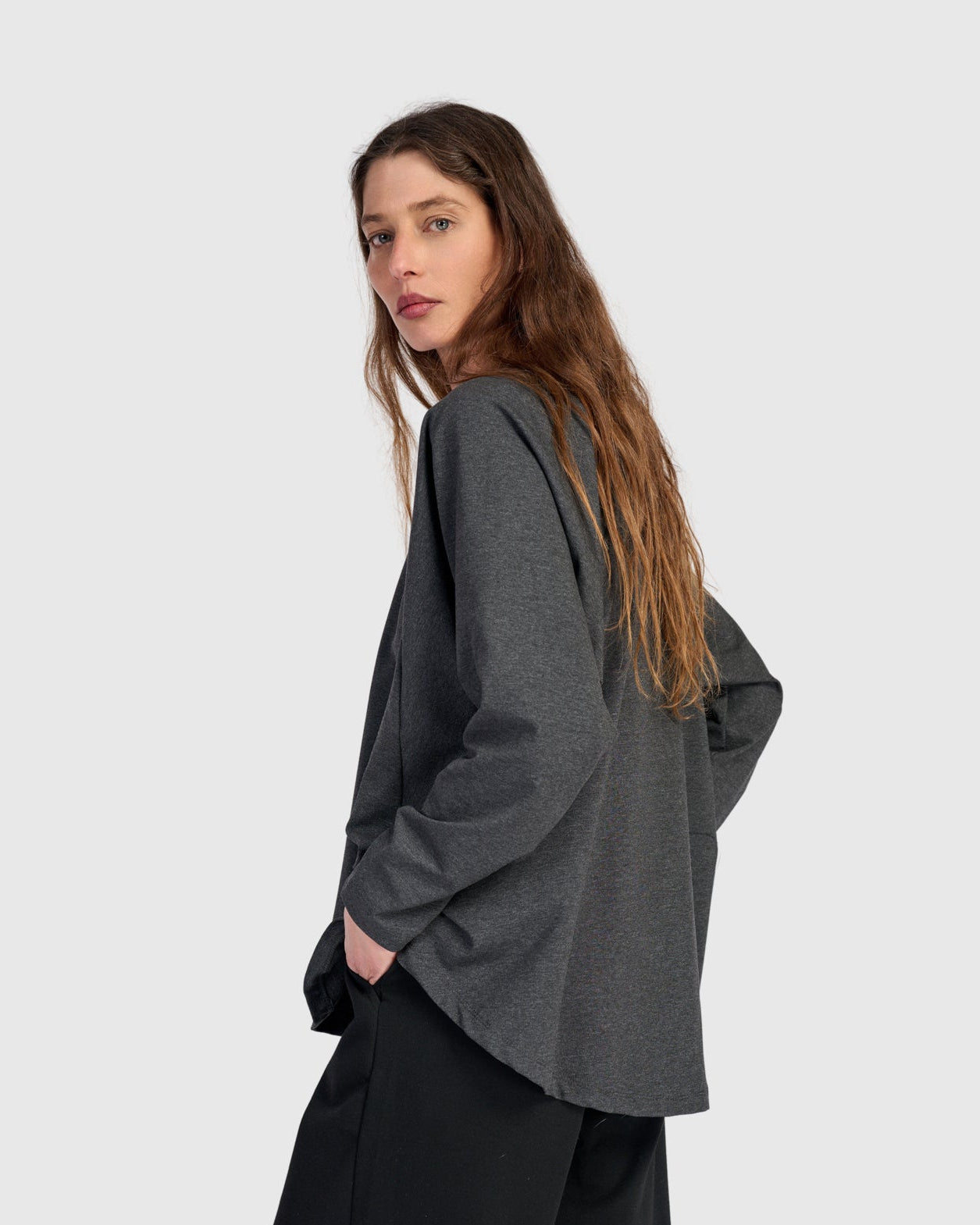 טוניקה חסידה חורפית אפורה