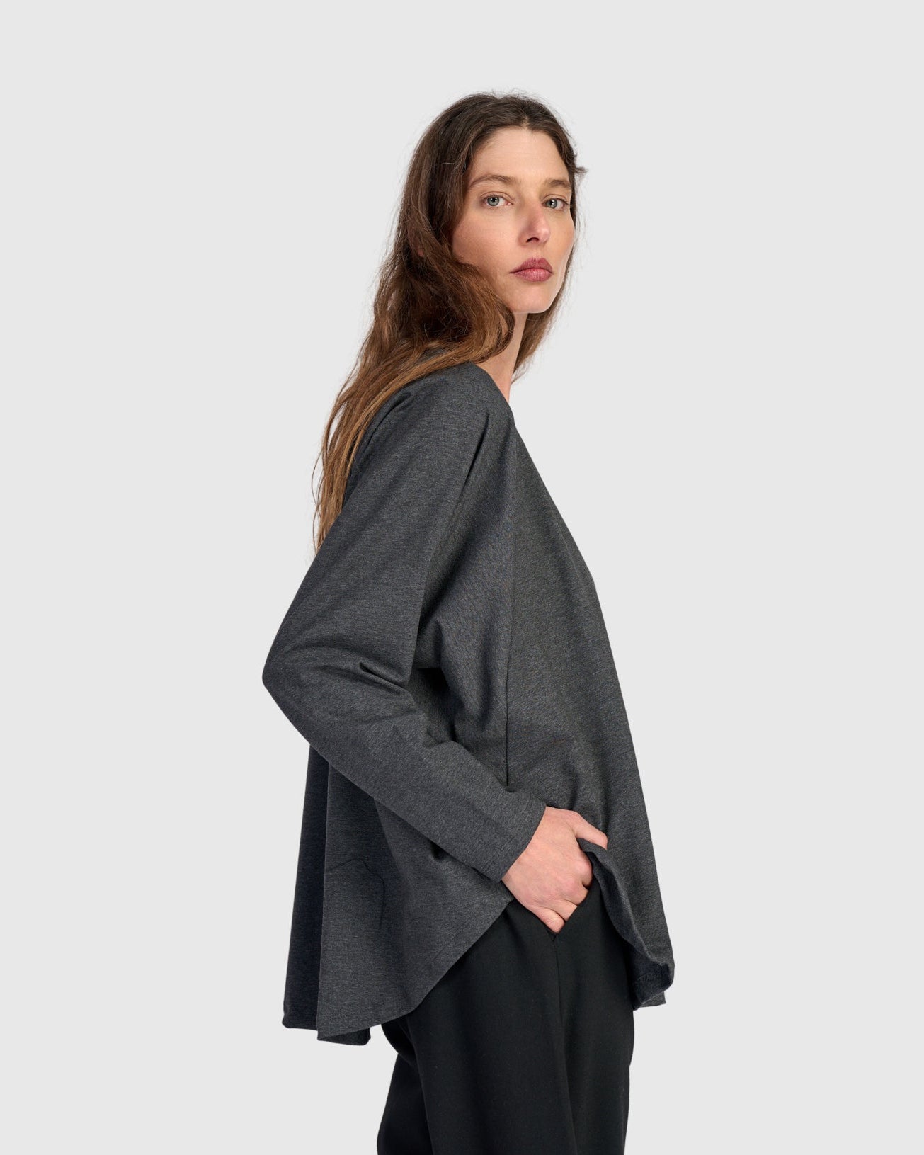 טוניקה חסידה חורפית אפורה