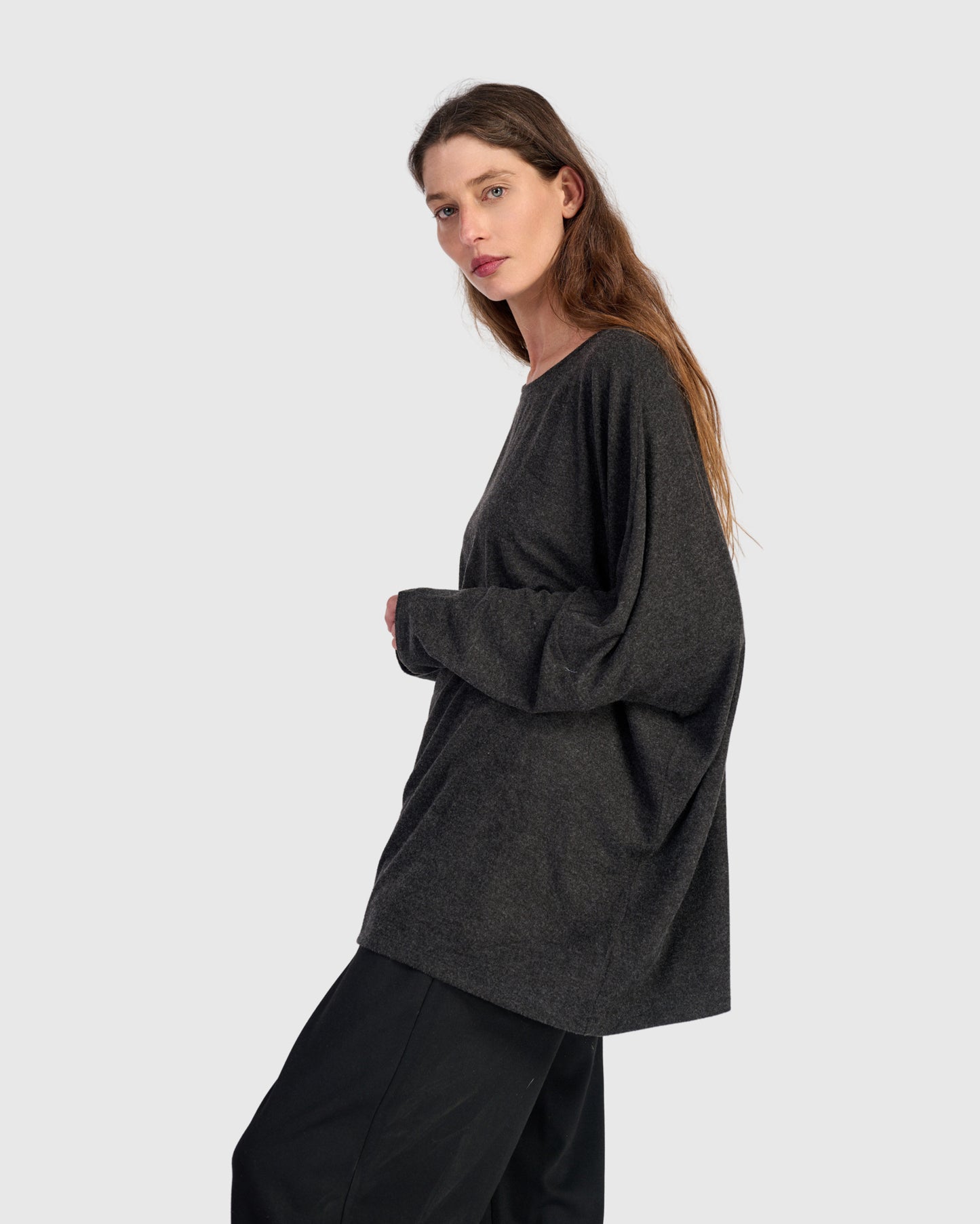 טוניקה רינה חורפית אפורה כהה