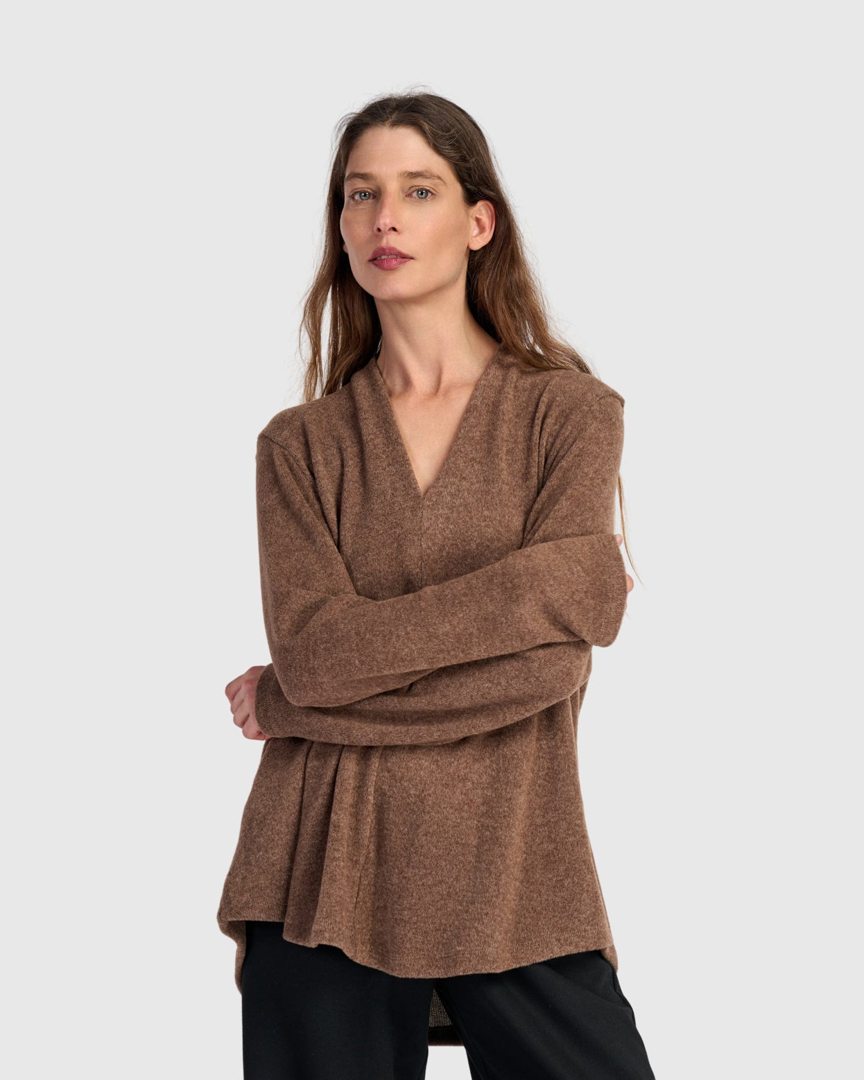 טוניקה דובדבנית חורפית חומה