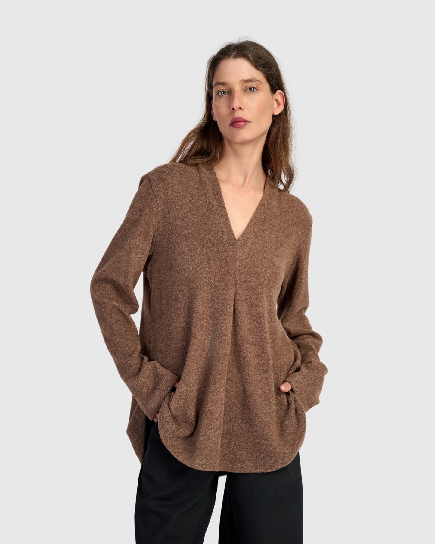 טוניקה דובדבנית חורפית חומה