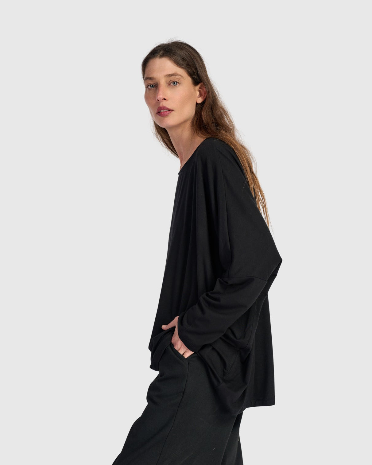 טוניקה רינה חורפית שחורה