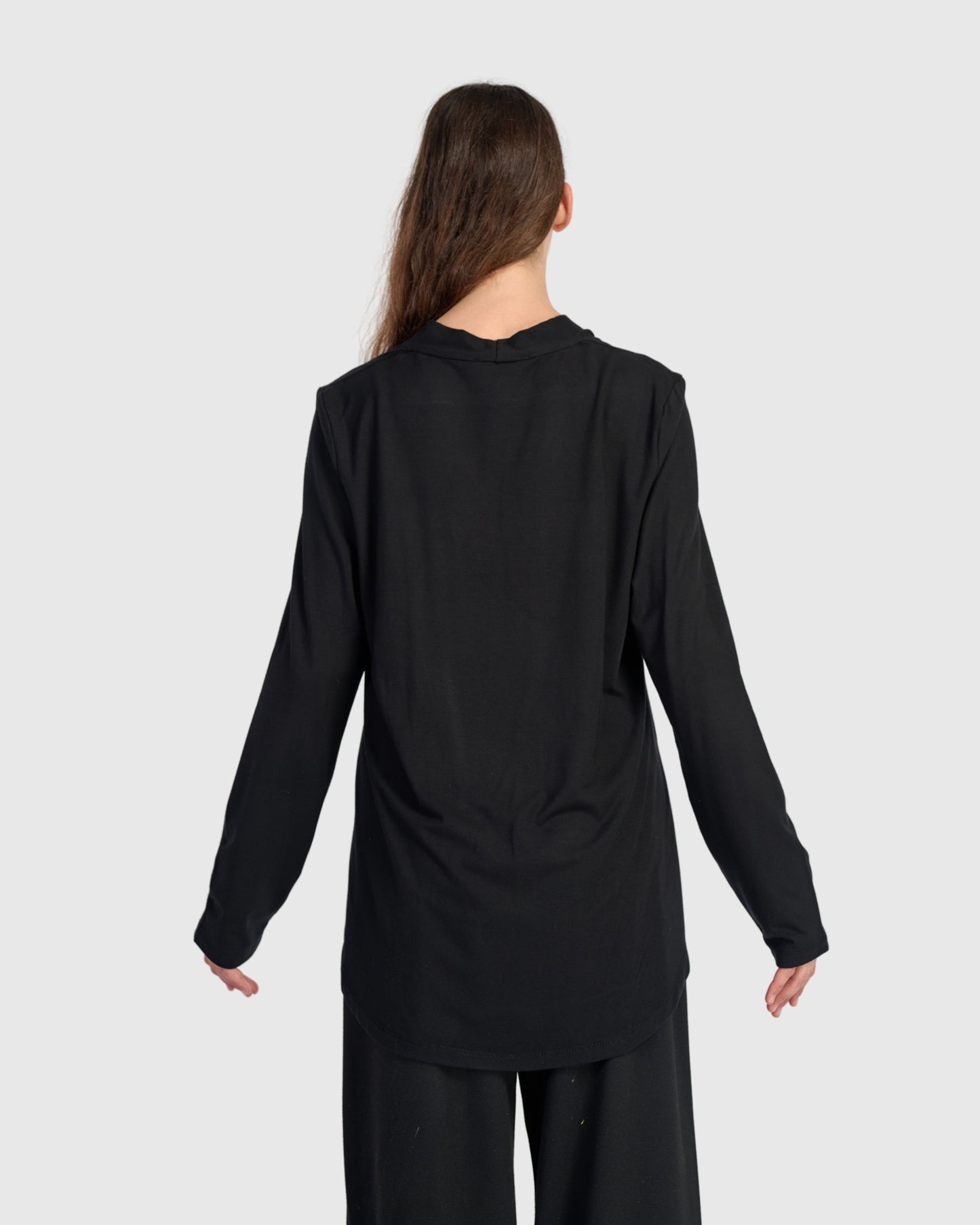 טוניקה דובדבנית חורפית שחורה