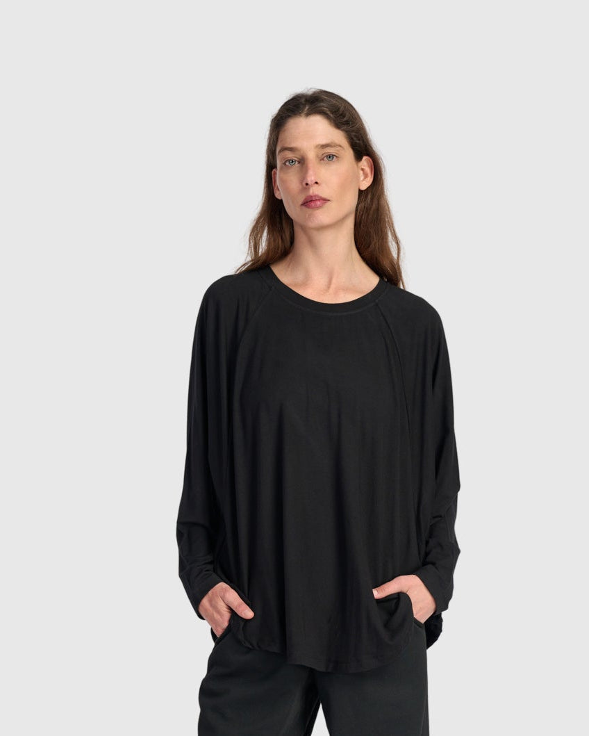 טוניקה חסידה חורפית שחורה