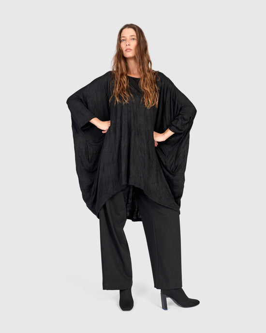 טוניקה לארג'ית שחורה