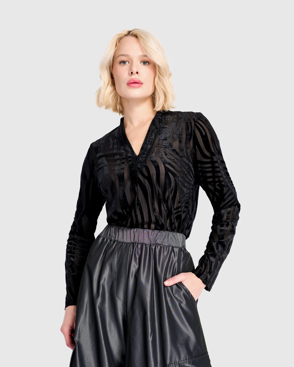 טוניקה דובדבנית זברה פלוק