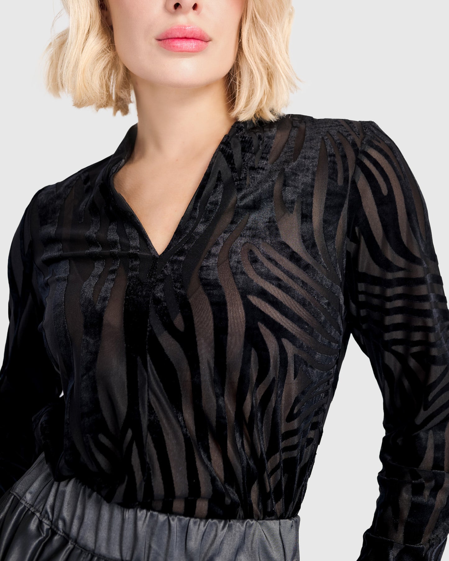 טוניקה דובדבנית זברה פלוק