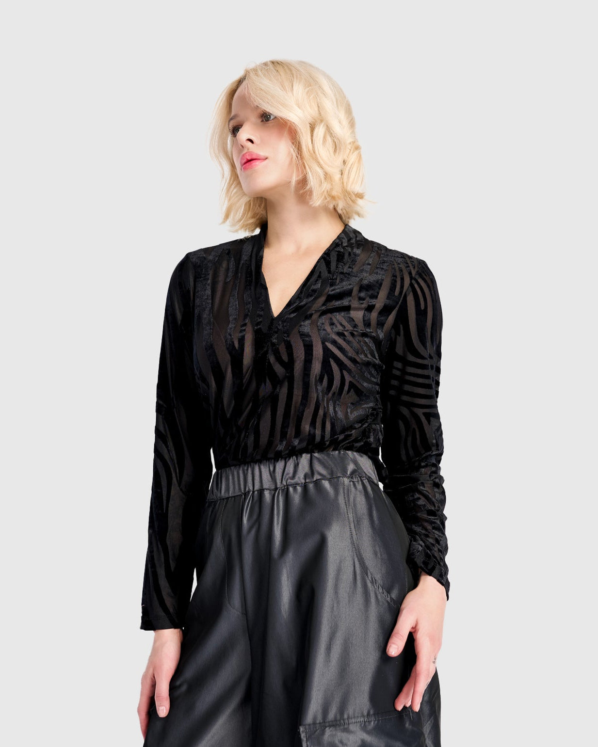 טוניקה דובדבנית זברה פלוק