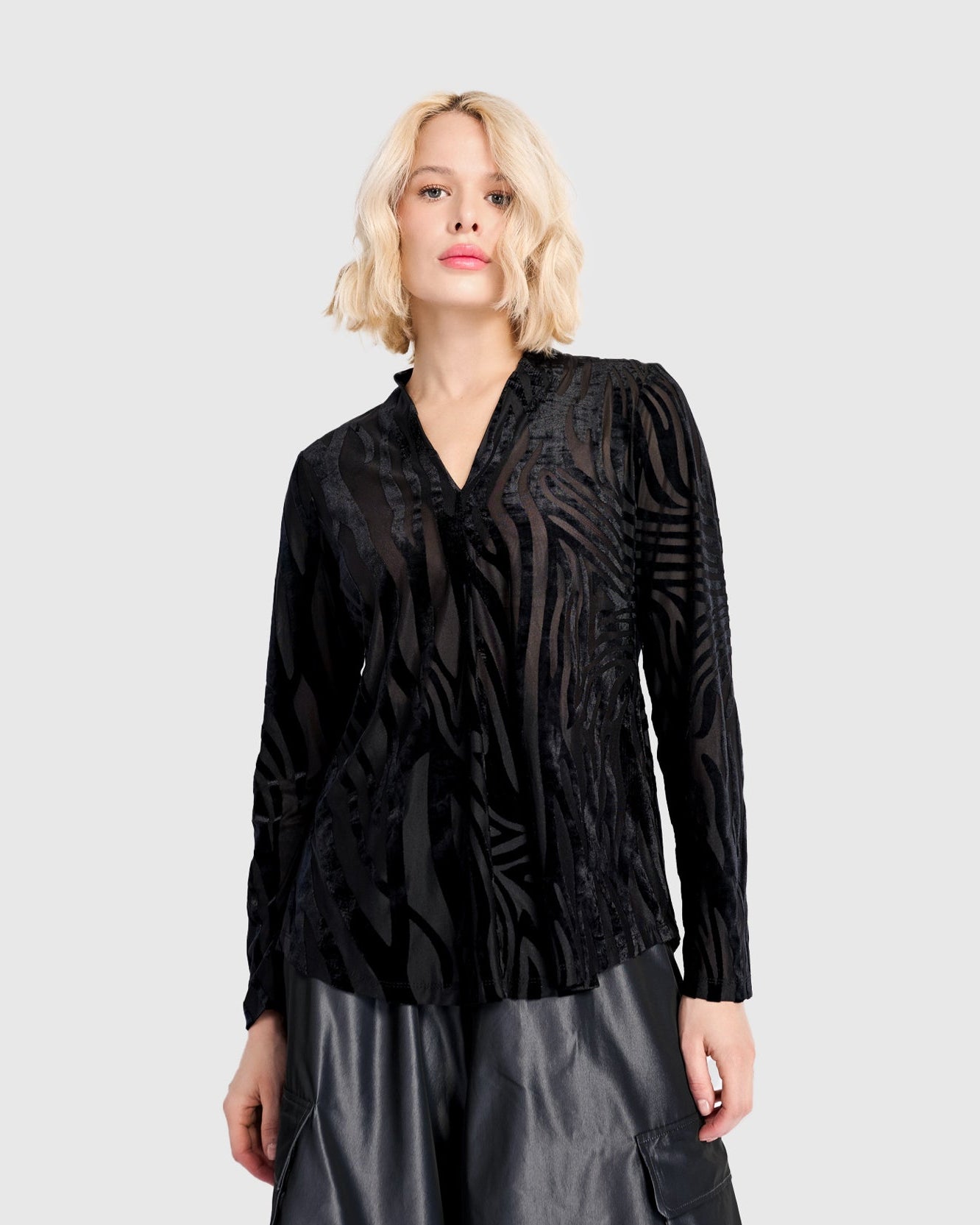 טוניקה דובדבנית זברה פלוק