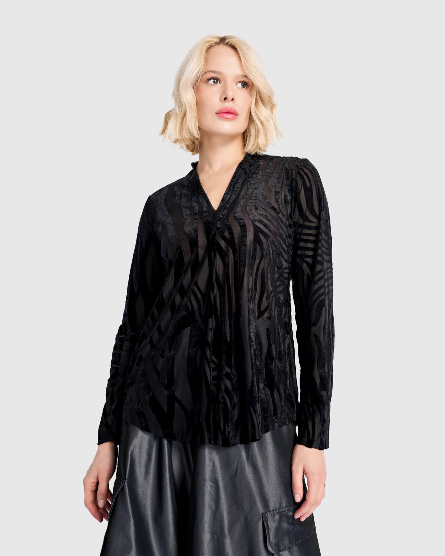 טוניקה דובדבנית זברה פלוק