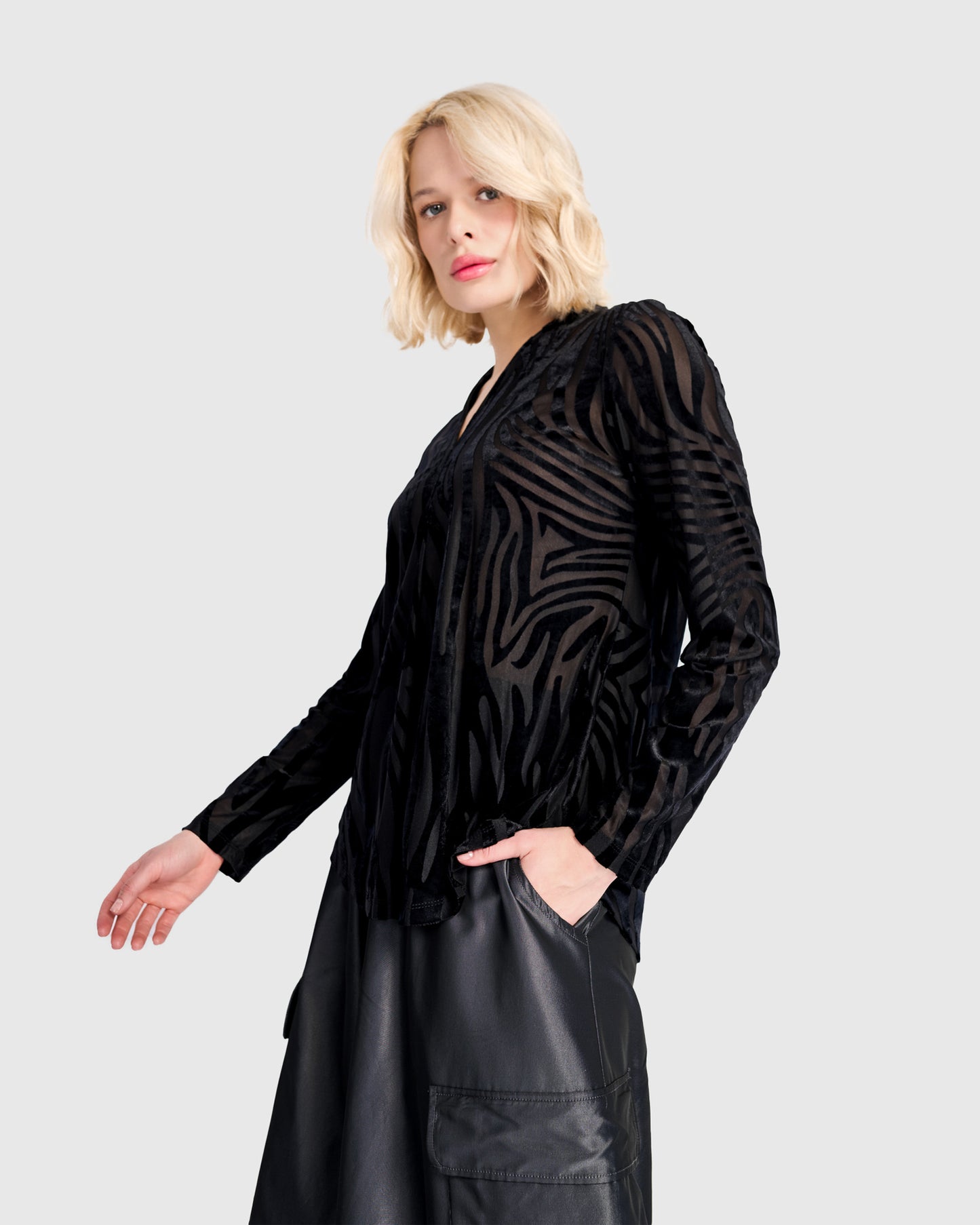 טוניקה דובדבנית זברה פלוק