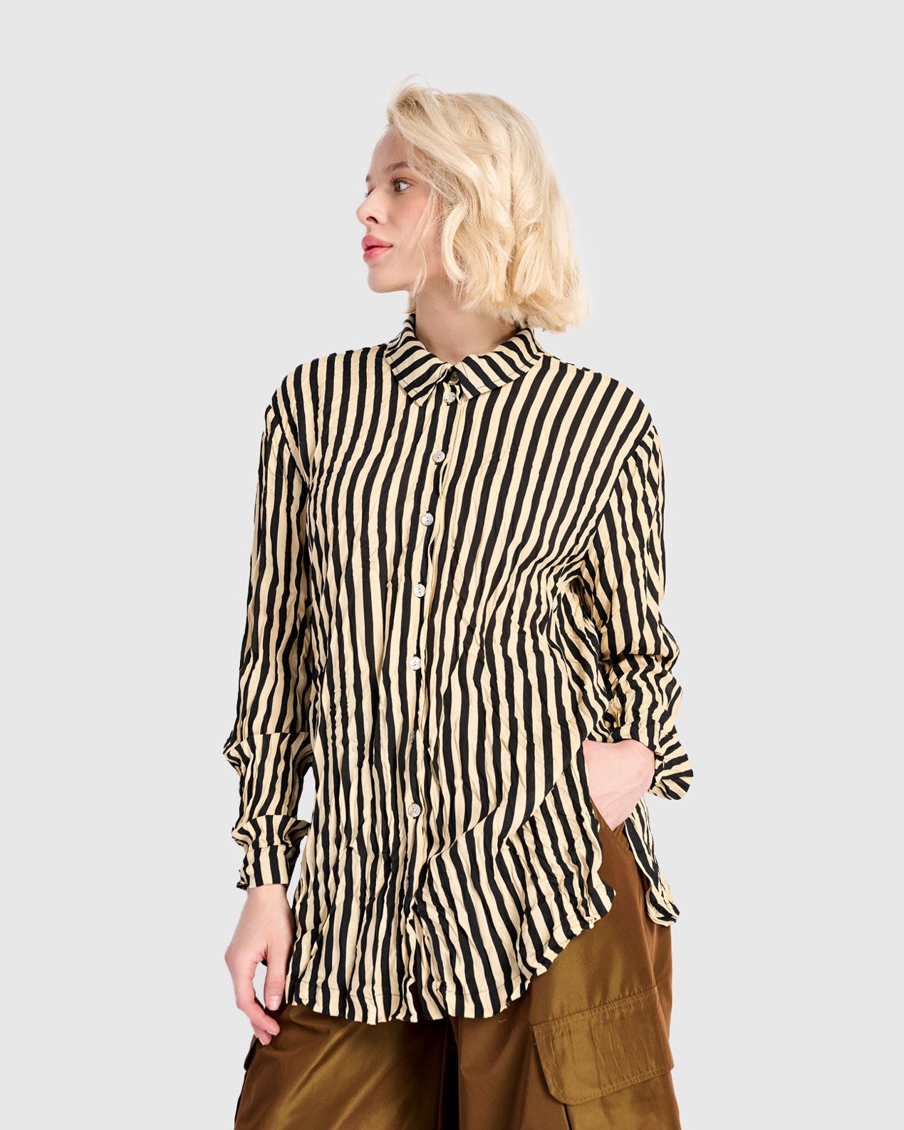 חולצה כפרה פסים