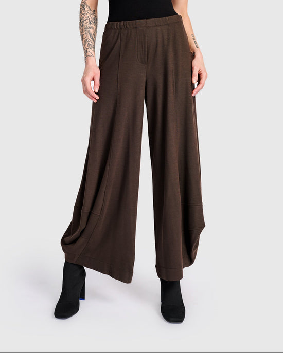 מכנסי פונטו חום ג'רסי