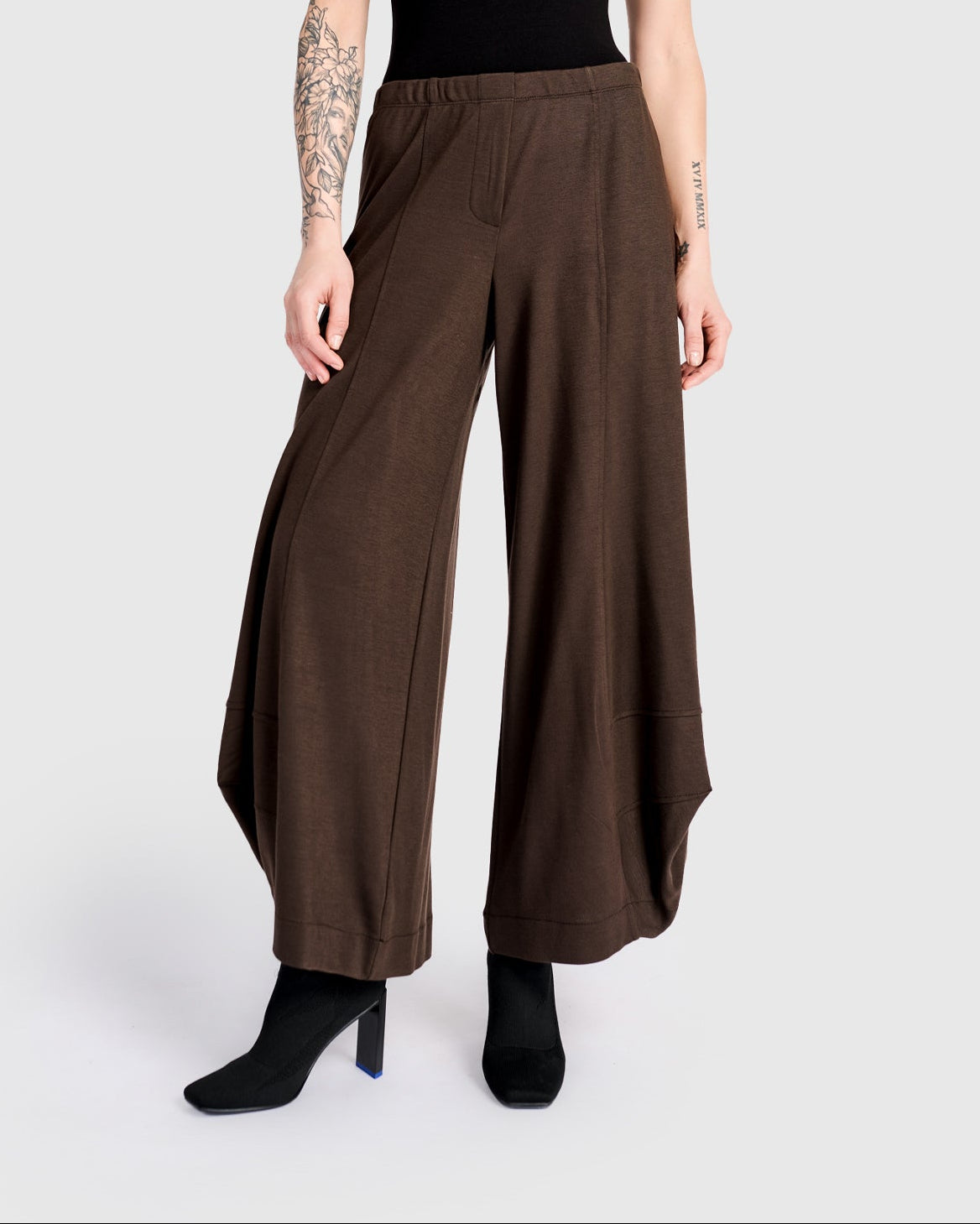 מכנסי פונטו חום ג'רסי