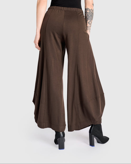 מכנסי פונטו חום ג'רסי