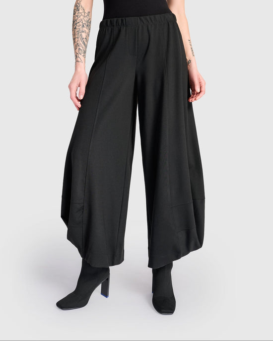 מכנסי פונטו שחור ג'רסי