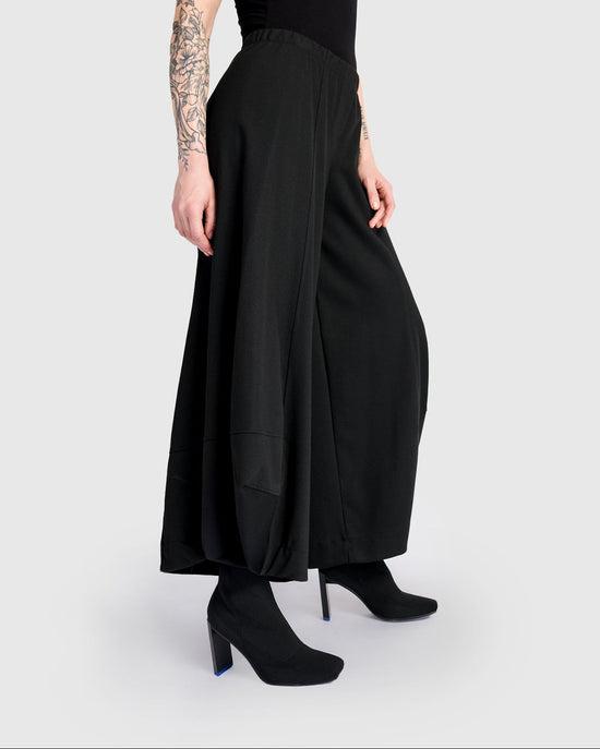 מכנסי פונטו שחור ג'רסי