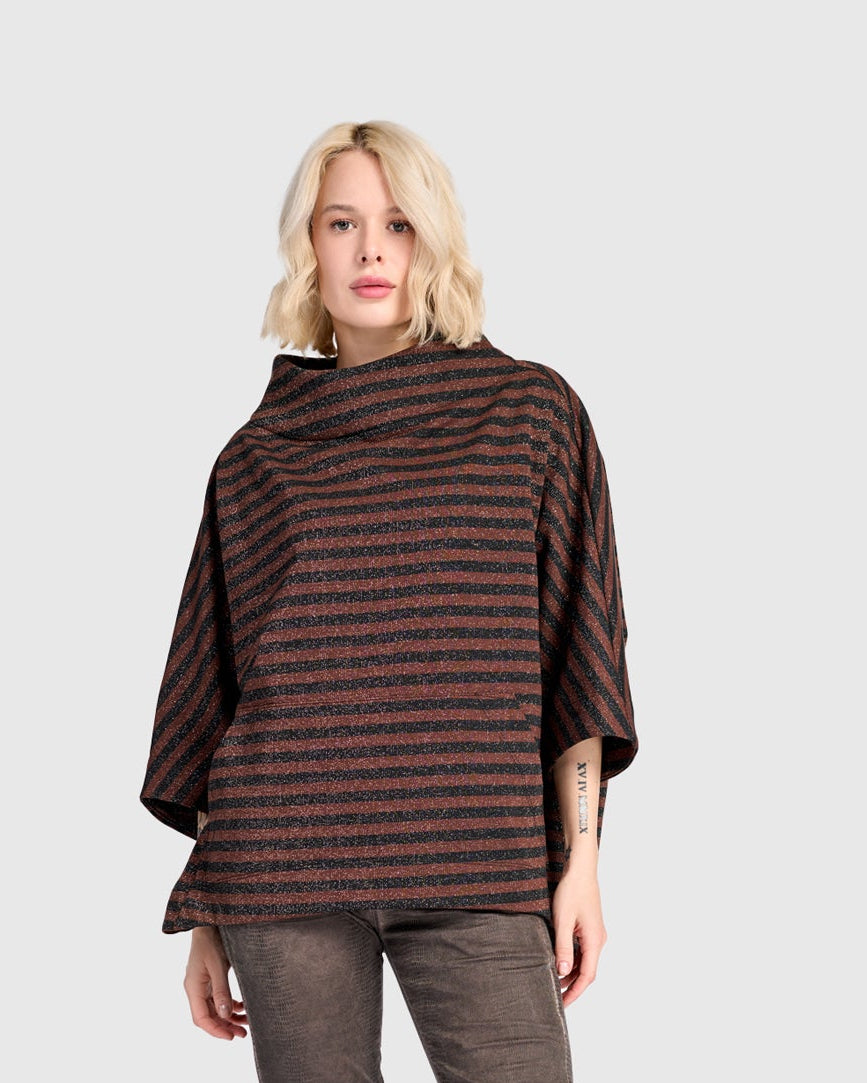 סווטשירט קייצי פס חום לורקס