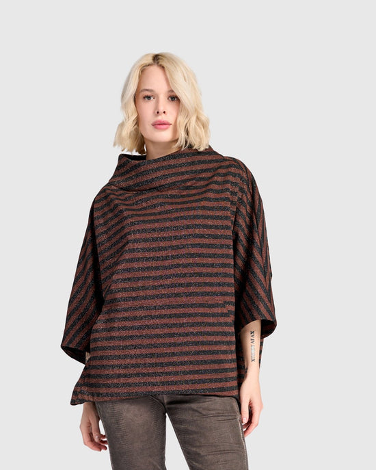 סווטשירט קייצי פס חום לורקס