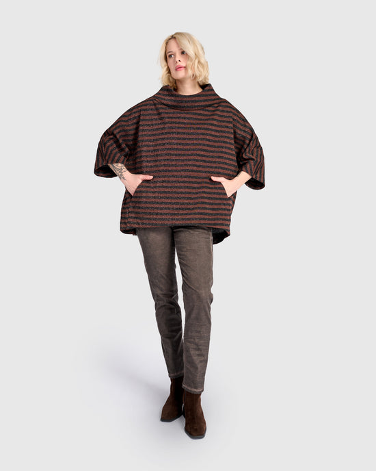 סווטשירט קייצי פס חום לורקס