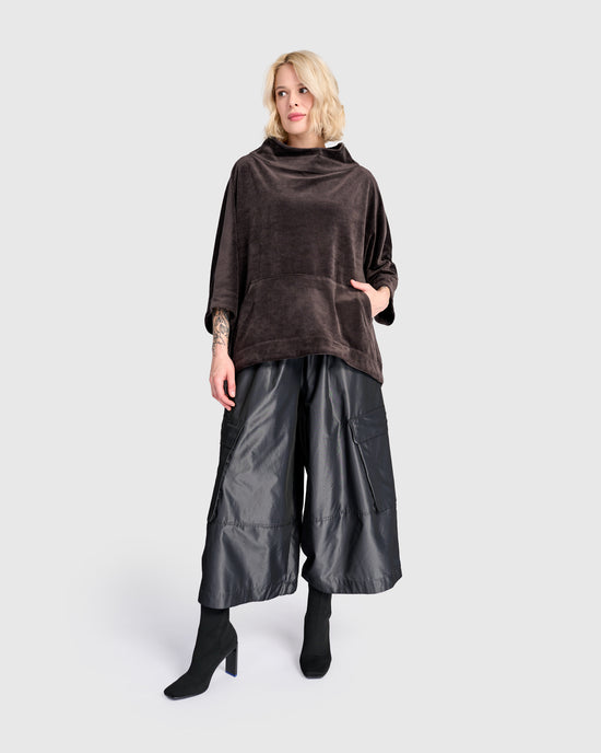 סווטשירט קייצי קטיפה אפור