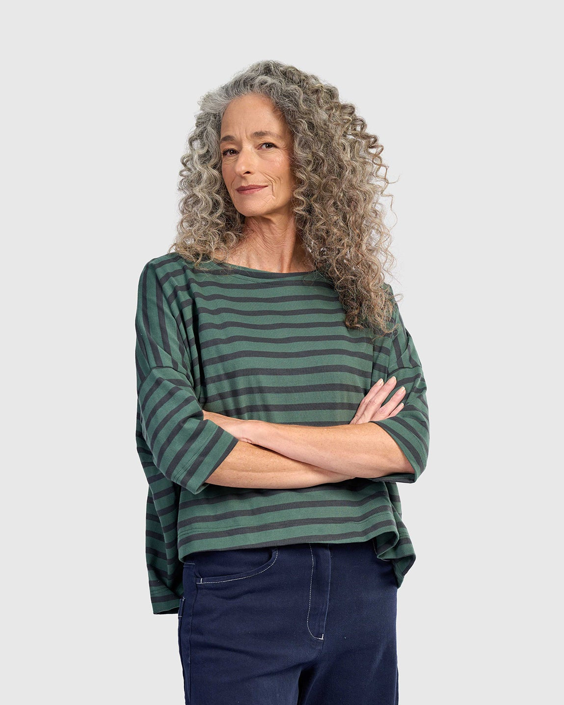 טוניקה אורבן "כיף כיף" פס טורקיז