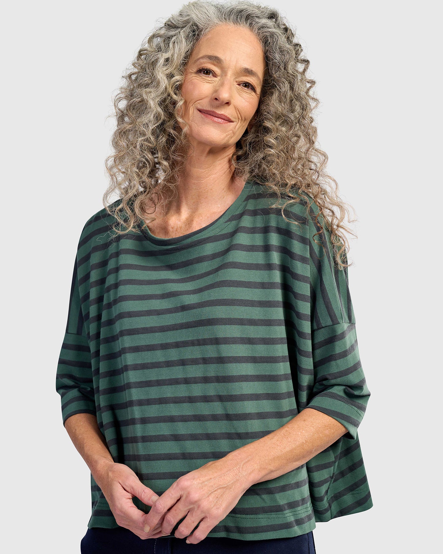 טוניקה אורבן "כיף כיף" פס טורקיז