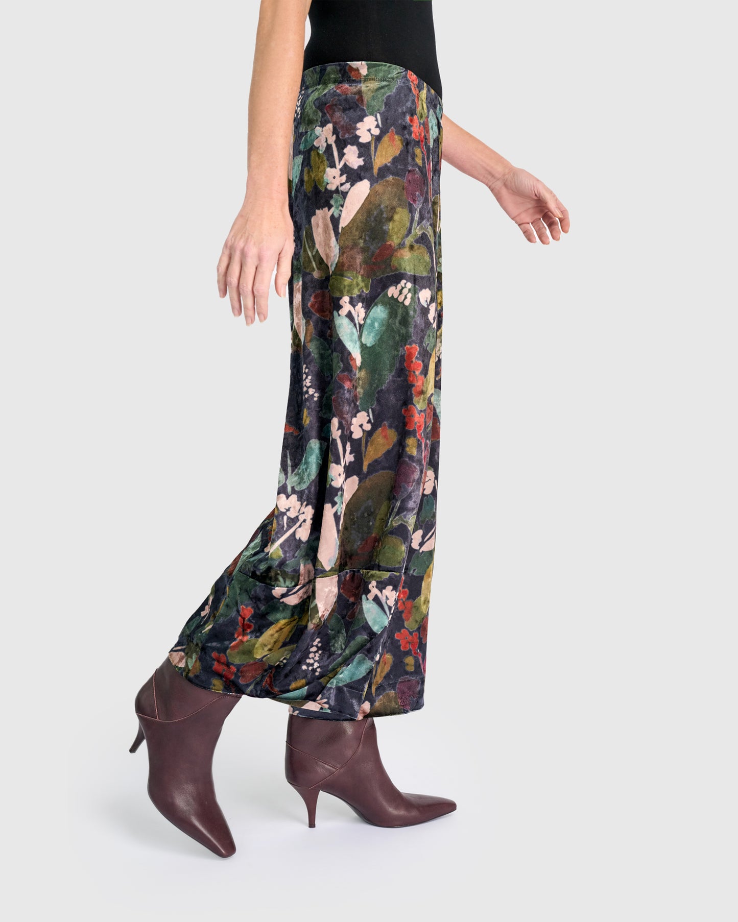 מכנסי פונטו קטיפה אוליב