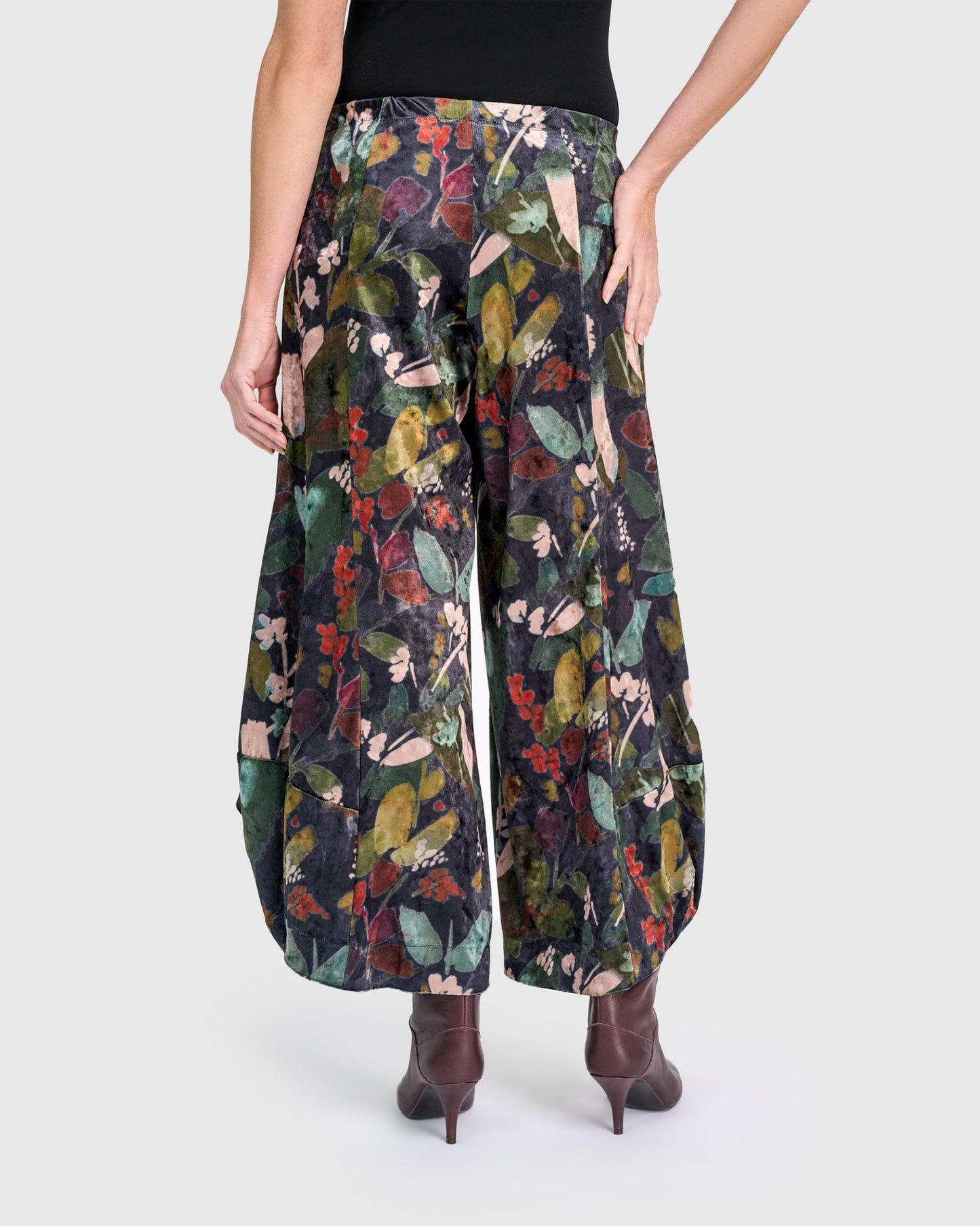 מכנסי פונטו קטיפה אוליב