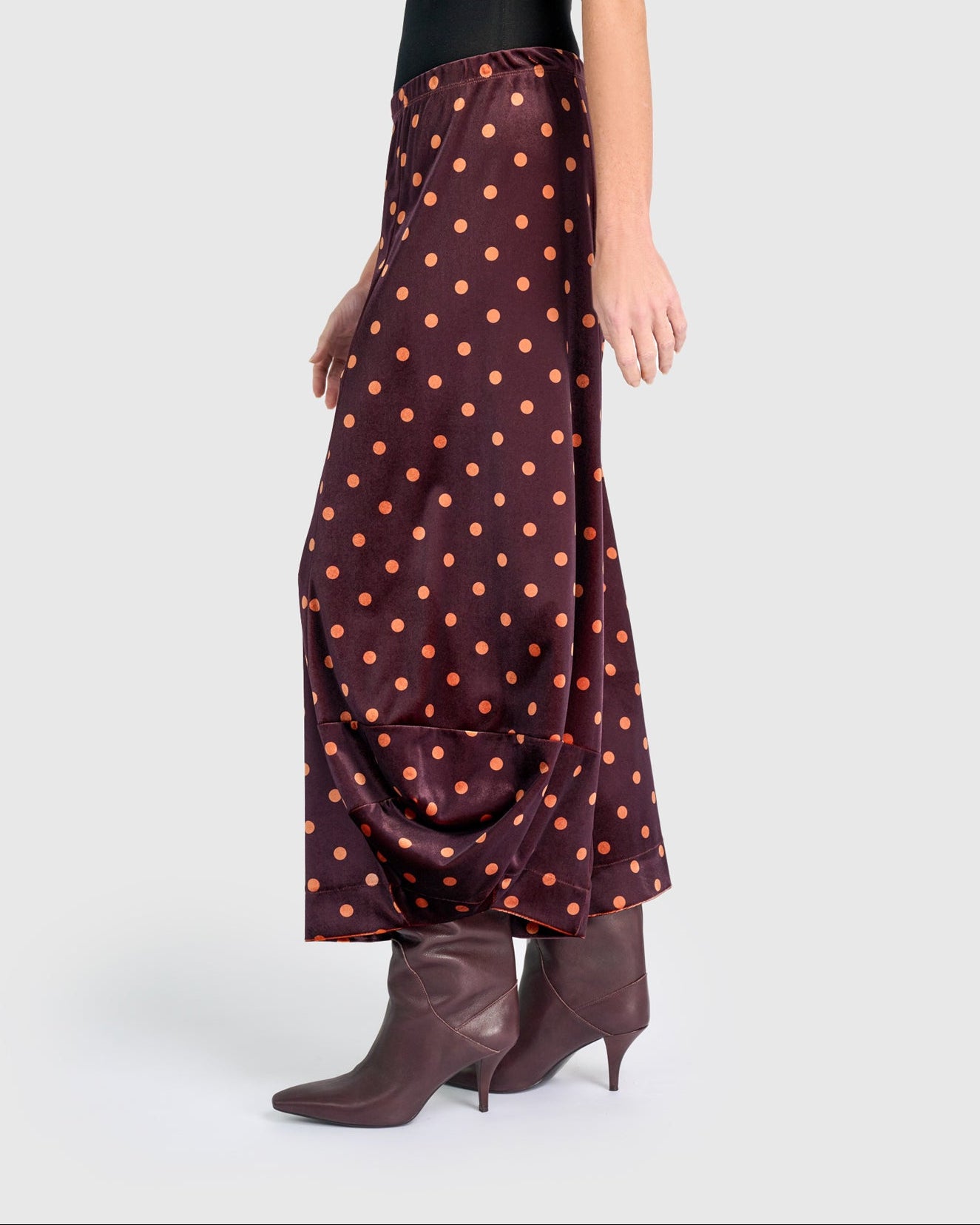 מכנסי פונטו קטיפה מנוקד