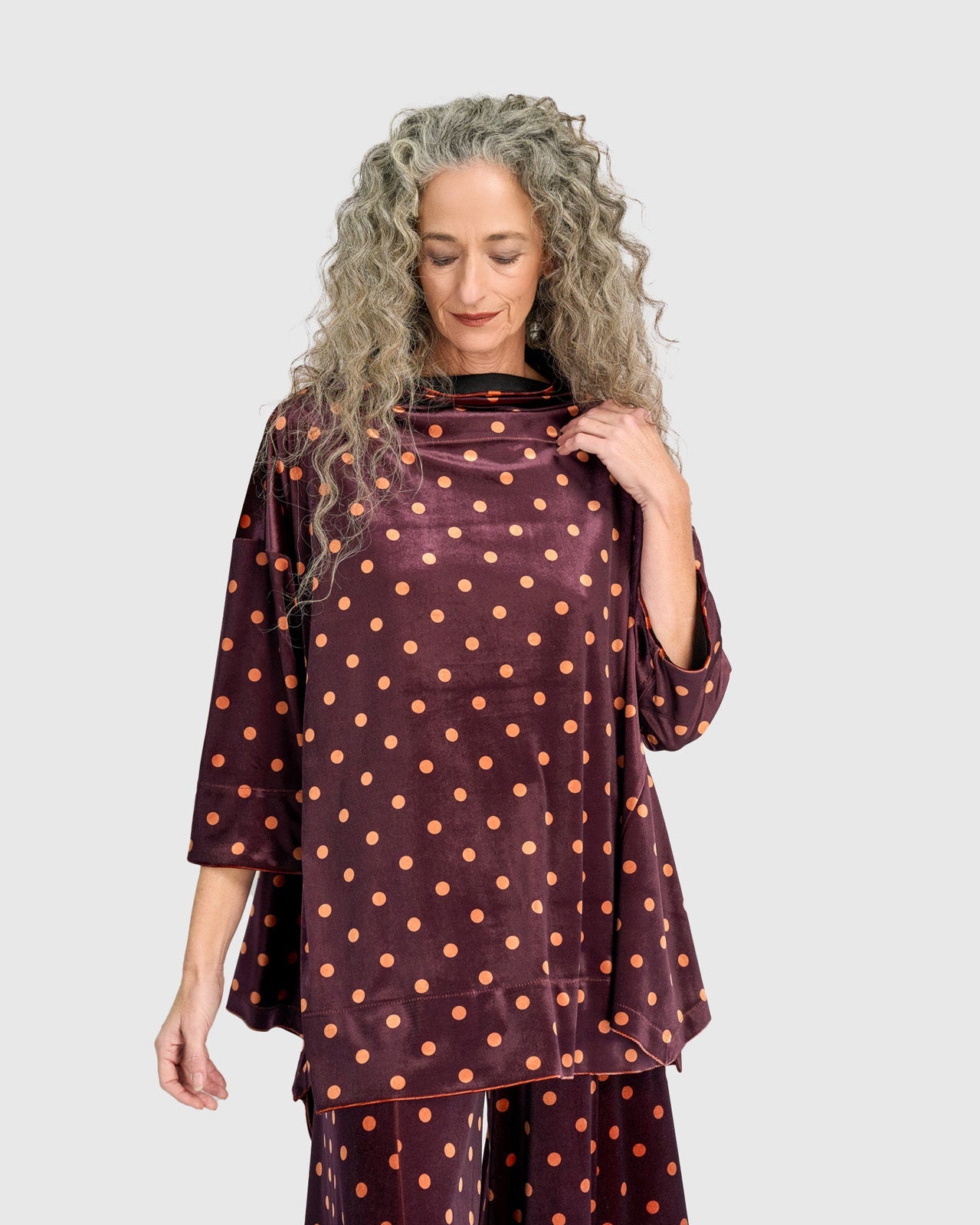 טוניקה פורצת גולף מנוקד