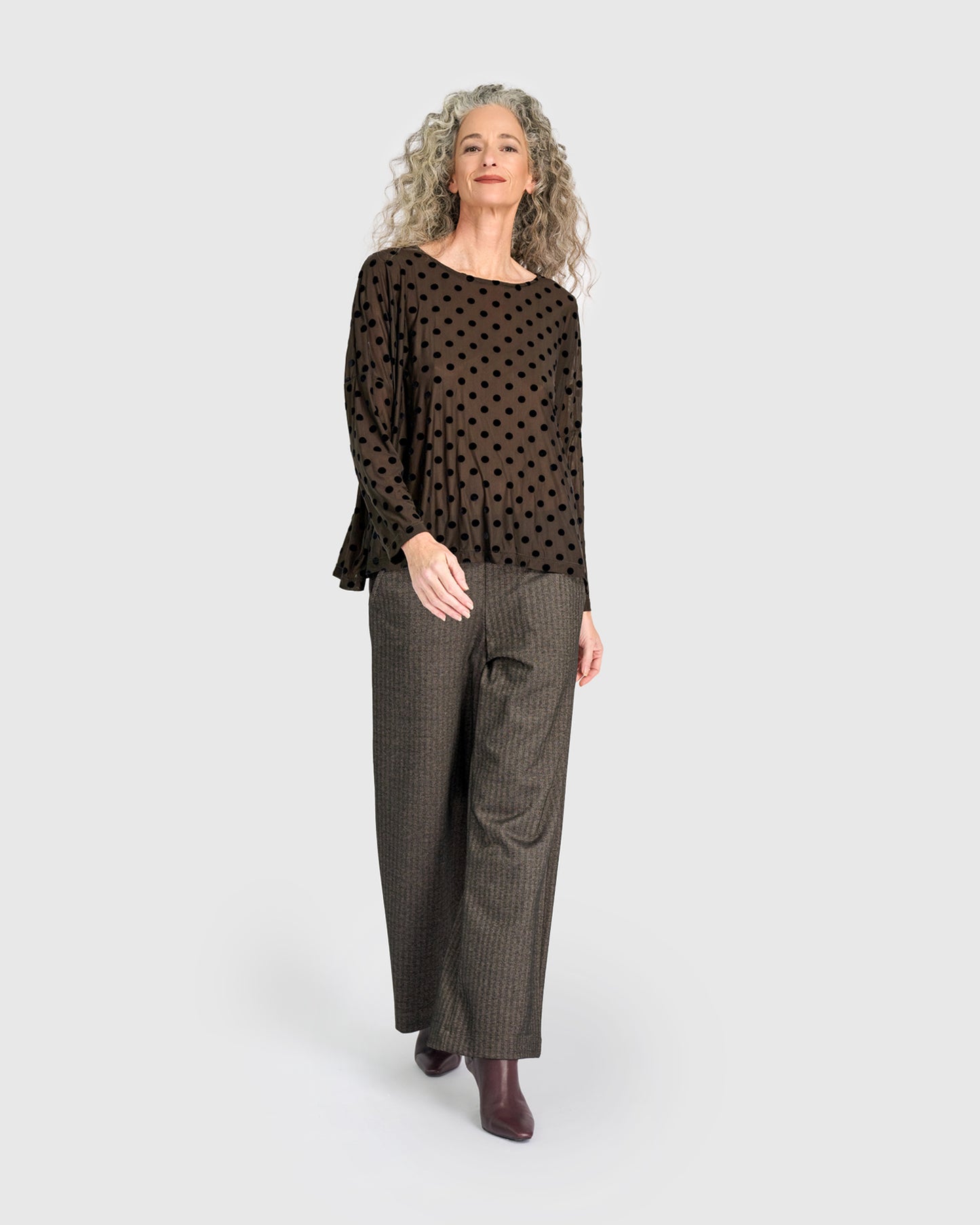 טוניקה רינה נקודות קטיפה