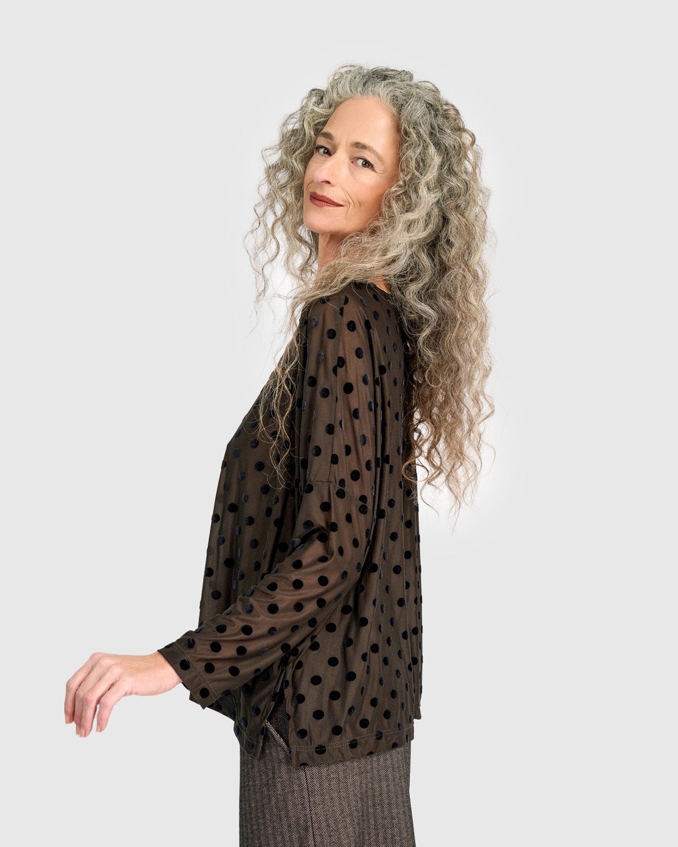 טוניקה רינה נקודות קטיפה