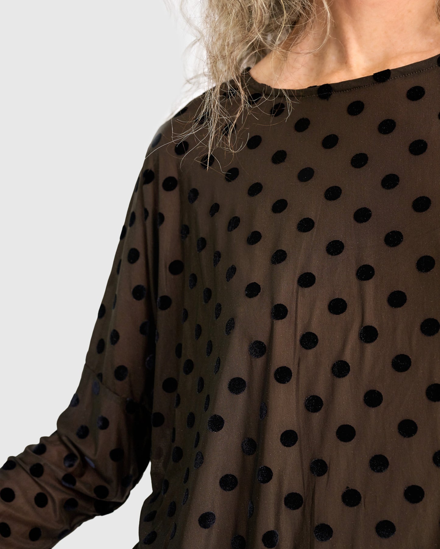 טוניקה רינה נקודות קטיפה